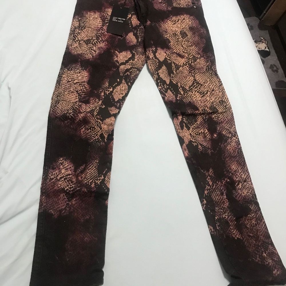 Tripp NYC snakeskin Jeans from Hot Topic